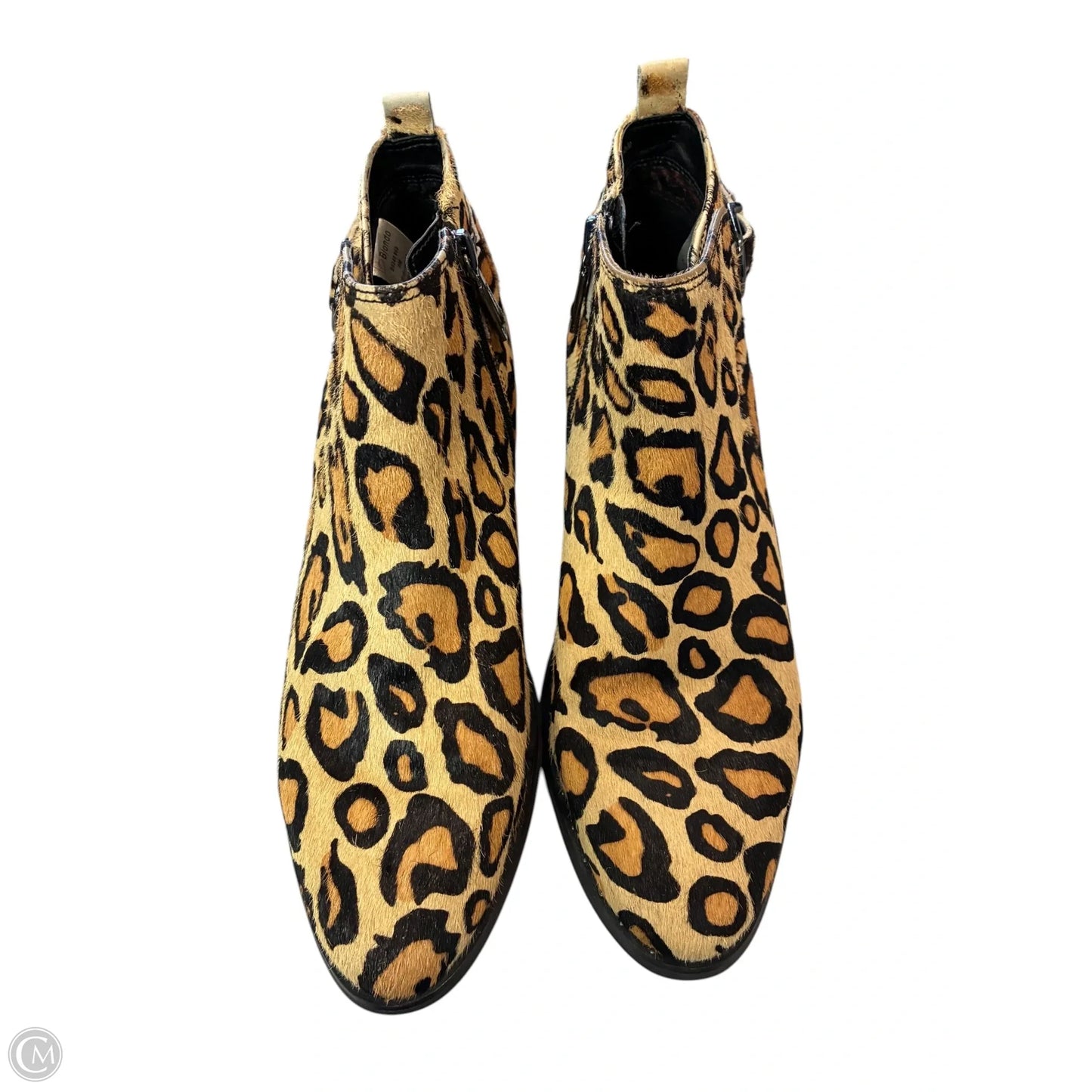 Boots Ankle Heels By Blondo In Animal Print, Size: 8