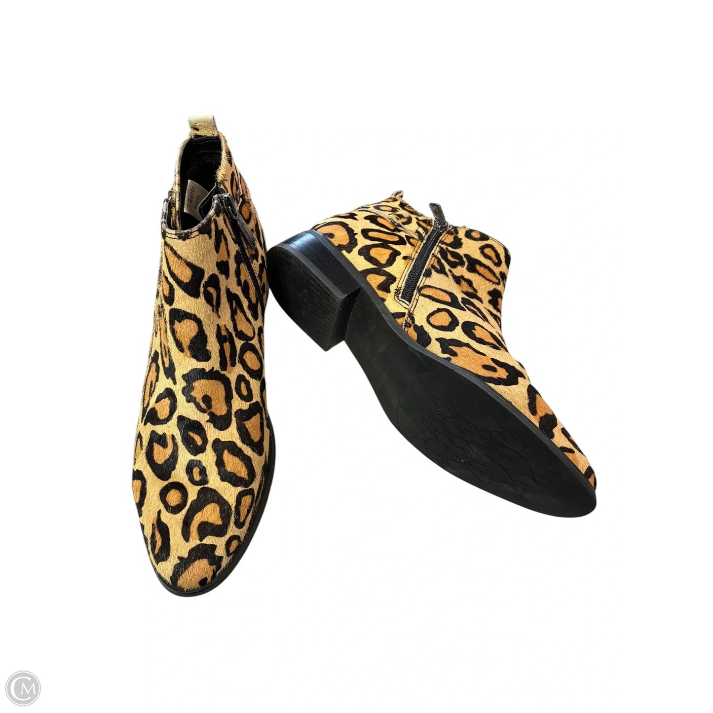 Boots Ankle Heels By Blondo In Animal Print, Size: 8