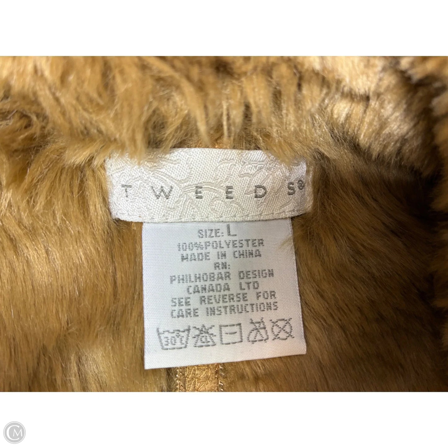 Vest Faux Fur & Sherpa By Tweeds In Brown, Size: L