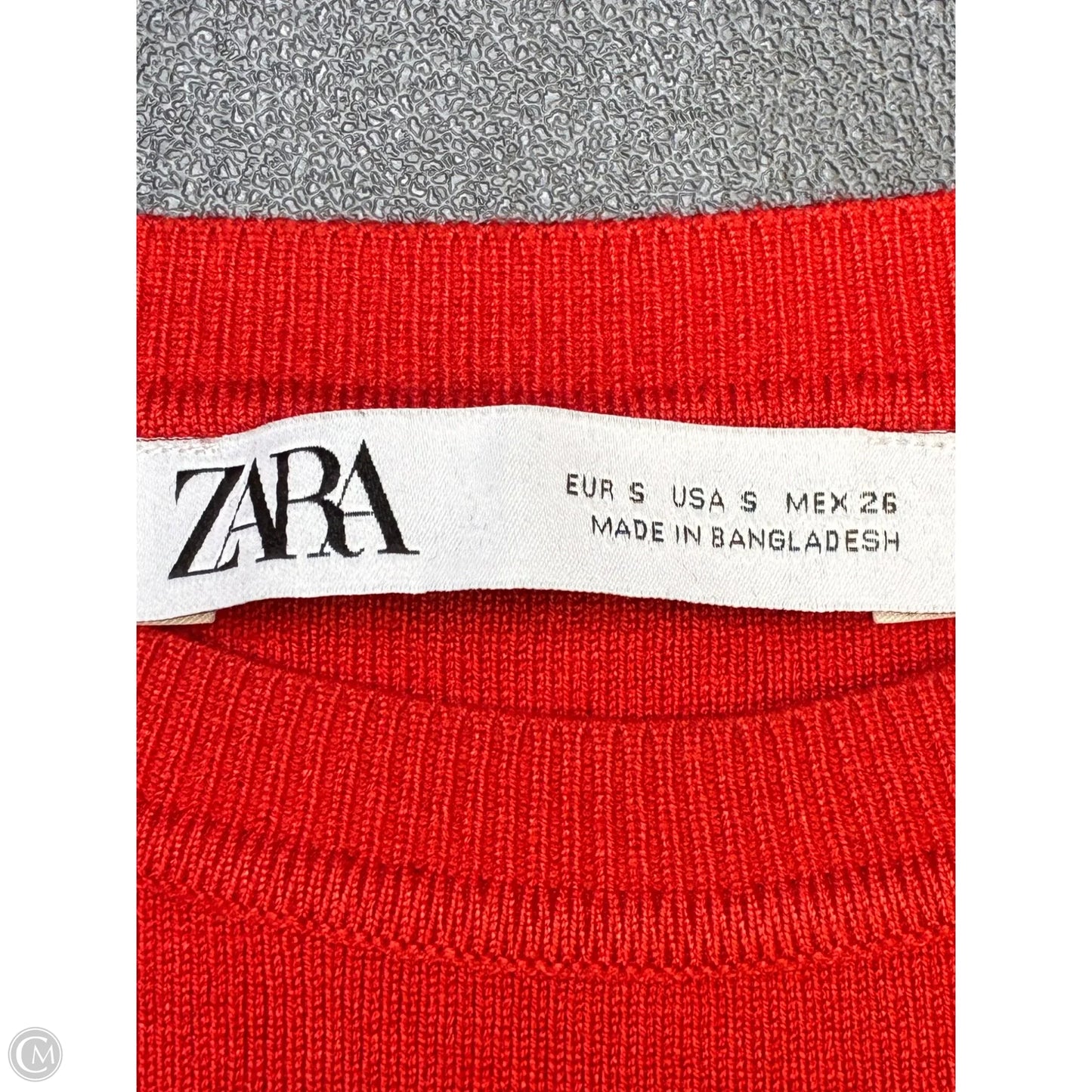 Top Sleeveless Basic By Zara In Red, Size: S