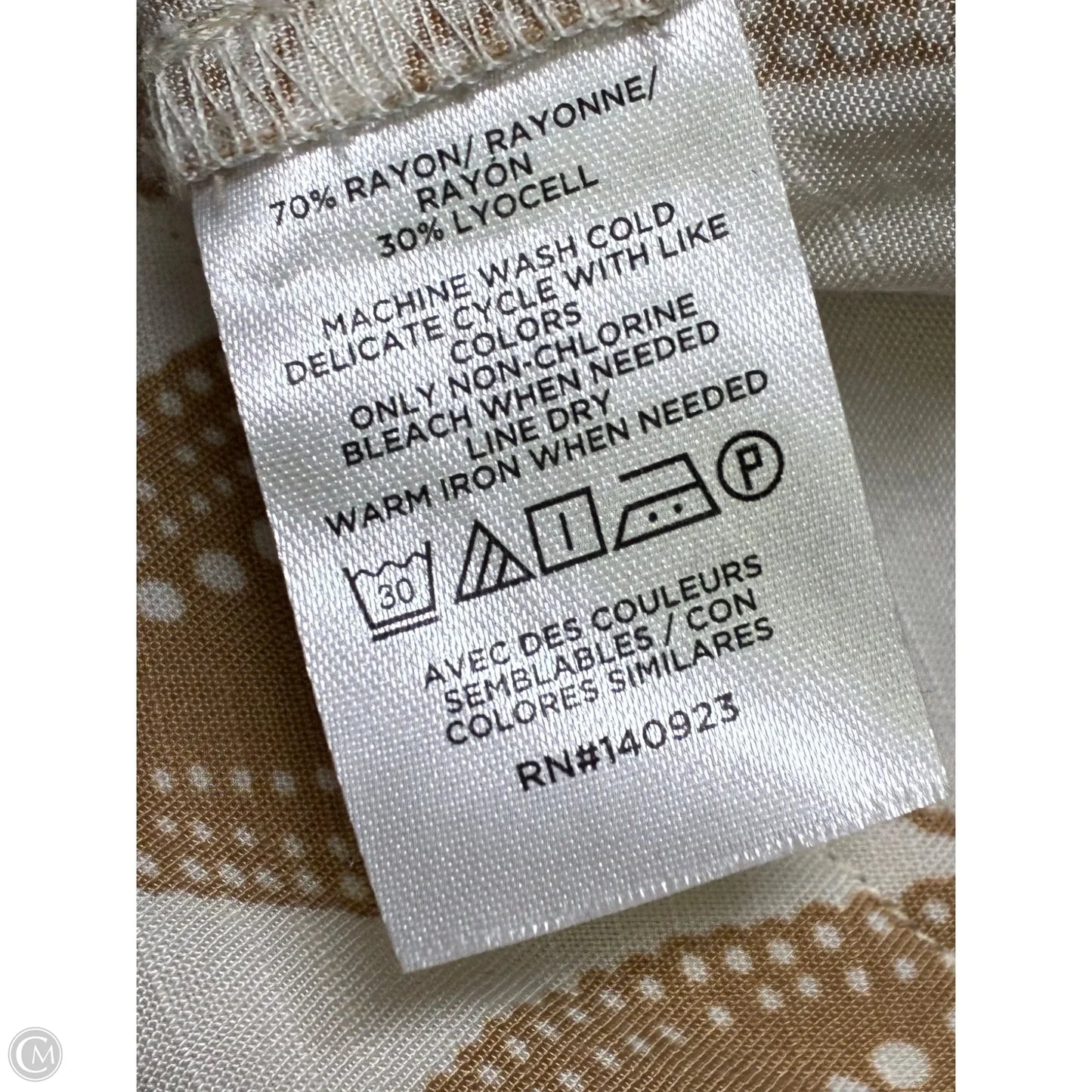 Jumpsuit By Loft In Brown & White, Size: L