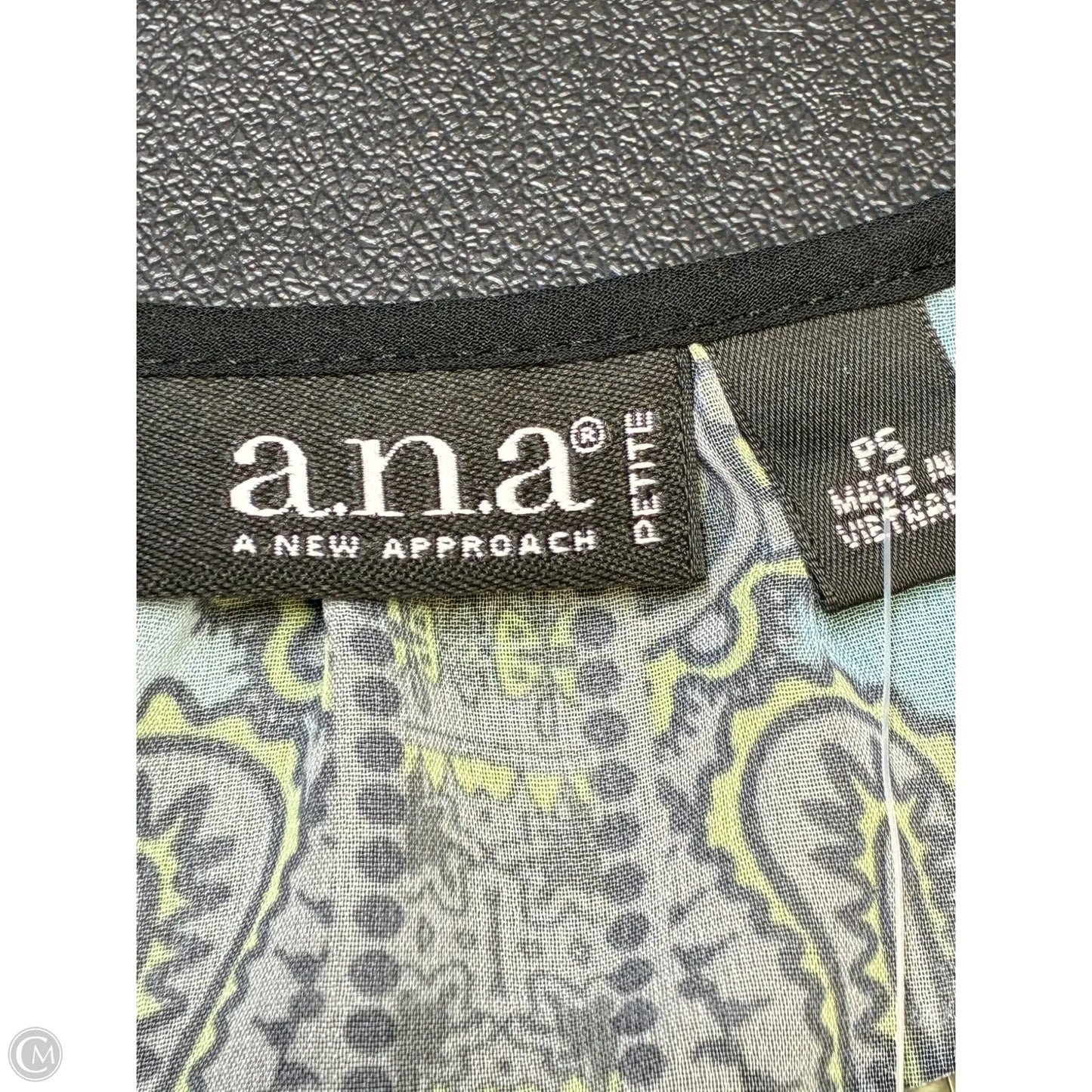 Top Sleeveless By Ana In Blue & Green, Size: Sp