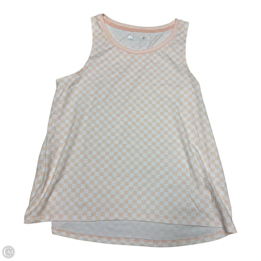 Athletic Tank Top By Xersion In Pink & White, Size: M