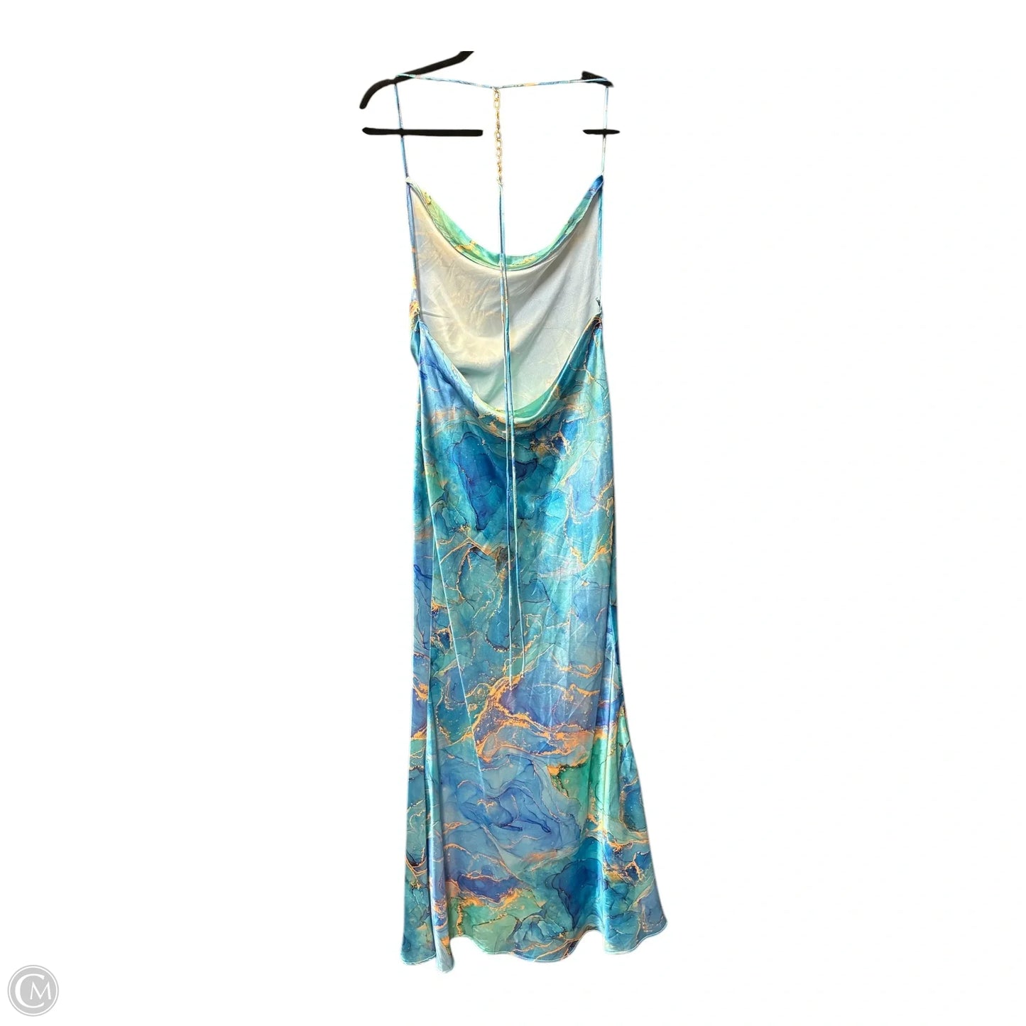 Dress Party Long By Cmf In Blue & Gold, Size: S
