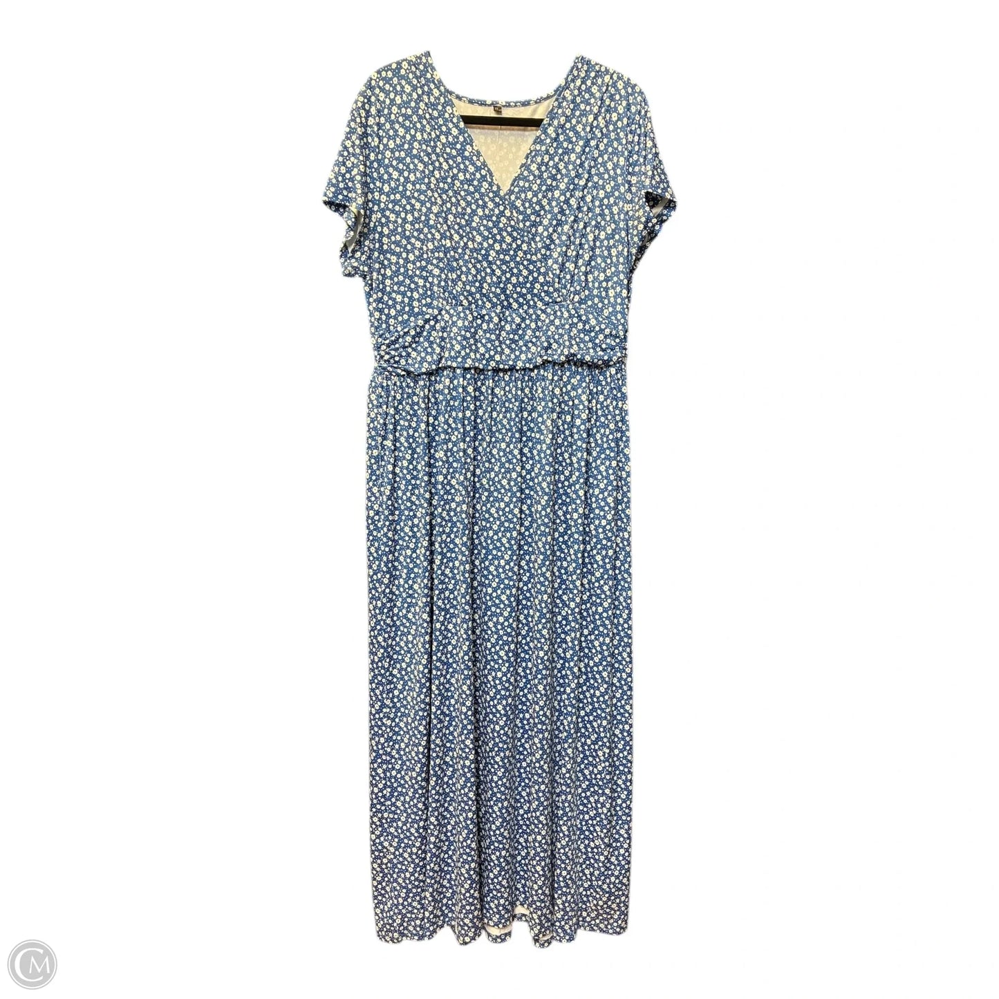 Dress Casual Maxi By Cmf In Blue, Size: 2x