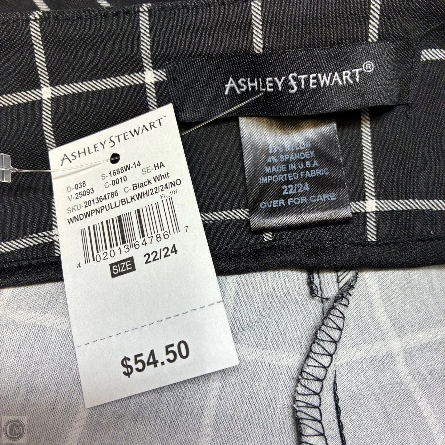 Pants Dress By Ashley Stewart In Black & White, Size: 22