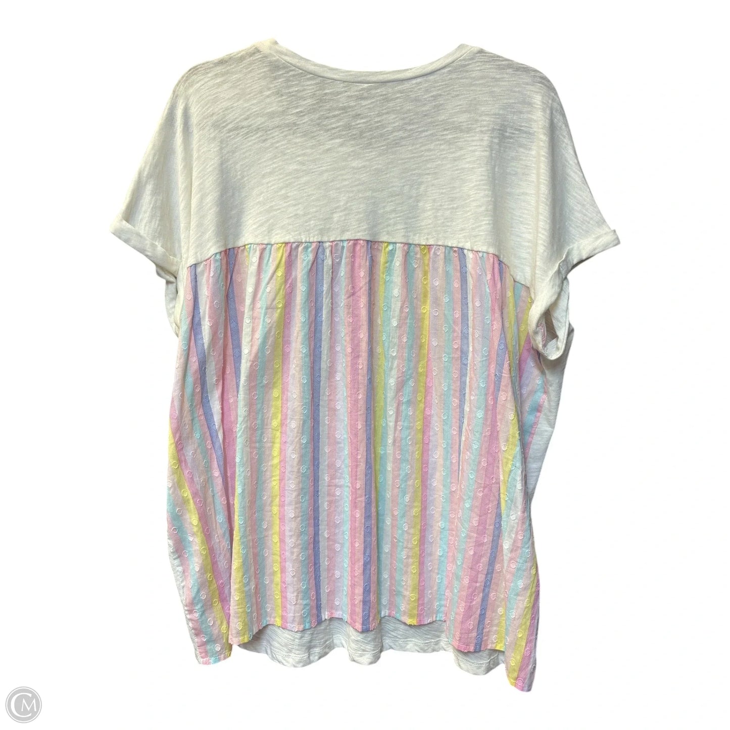 Top Short Sleeve By Torrid In White, Size: L