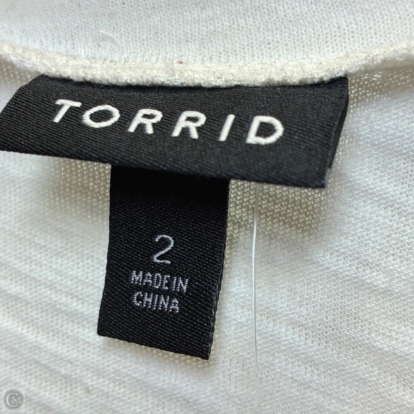 Top Short Sleeve By Torrid In White, Size: L