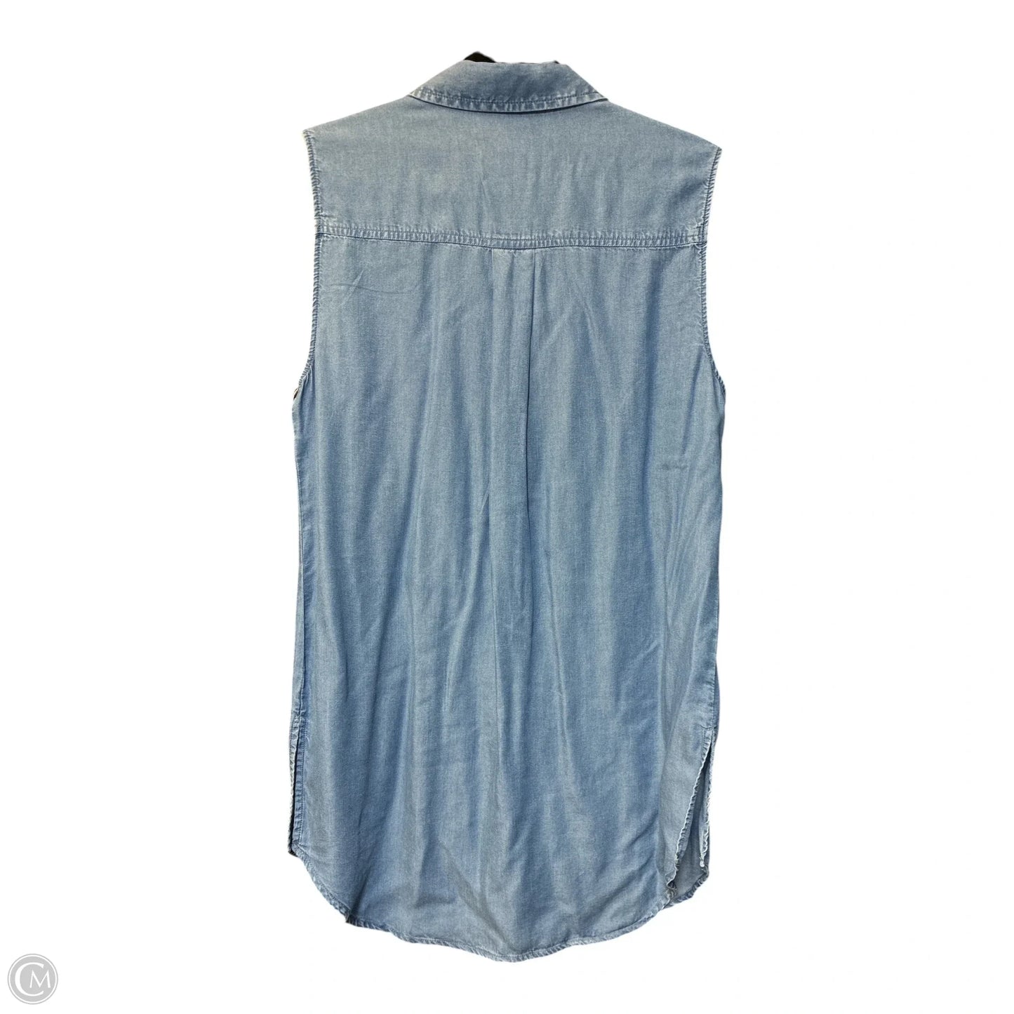 Tunic Sleeveless By Marc New York In Blue Denim, Size: L