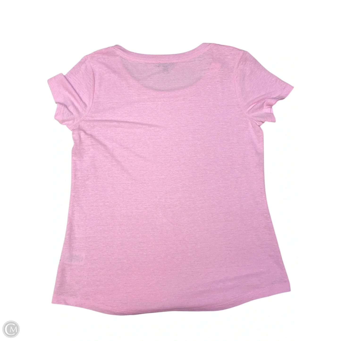 Top Short Sleeve Basic By Talbots In Pink, Size: S