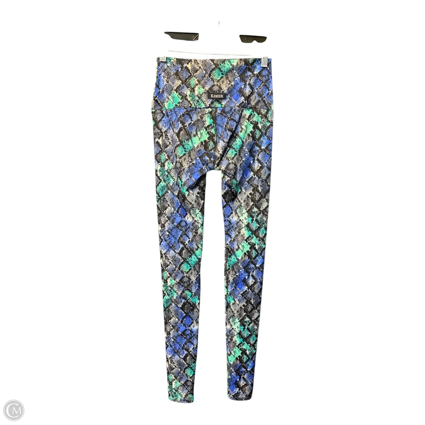 Athletic Leggings By Clothes Mentor In Black & Blue, Size: M