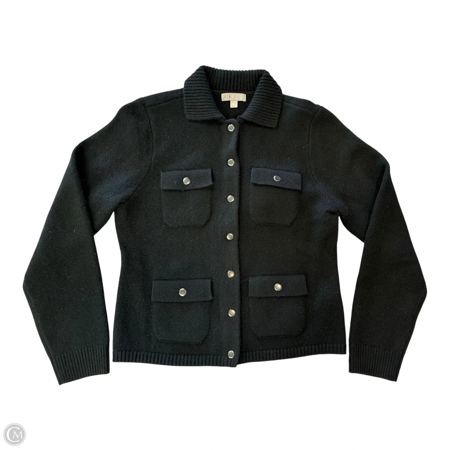 Sweater Cardigan By J. Crew In Black, Size: M