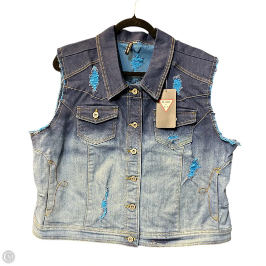 Vest Other By Cmc In Blue Denim, Size: Xxl