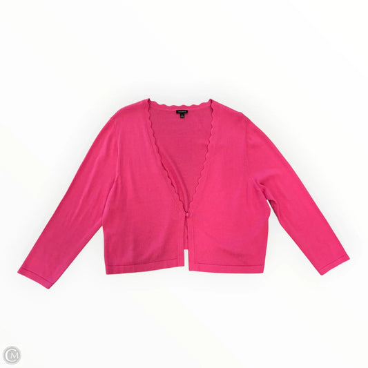 Cardigan By Talbots In Pink, Size: Xl