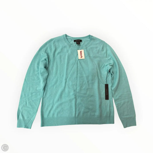 Sweater Cashmere By Tahari In Aqua, Size: Xl