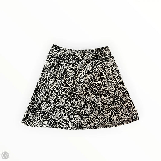 Skort By Clothes Mentor In Black & White, Size: L