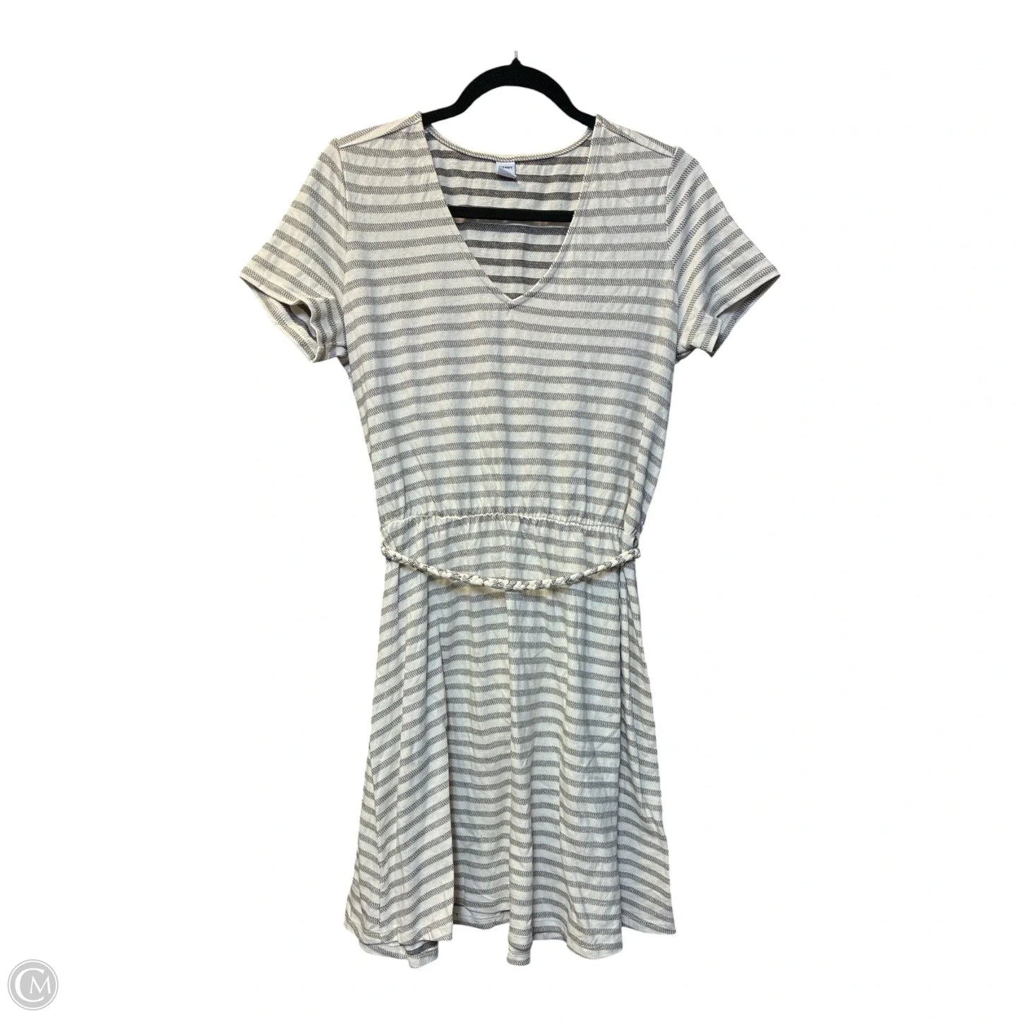 Dress Casual Short By Old Navy In Cream & Grey, Size: M