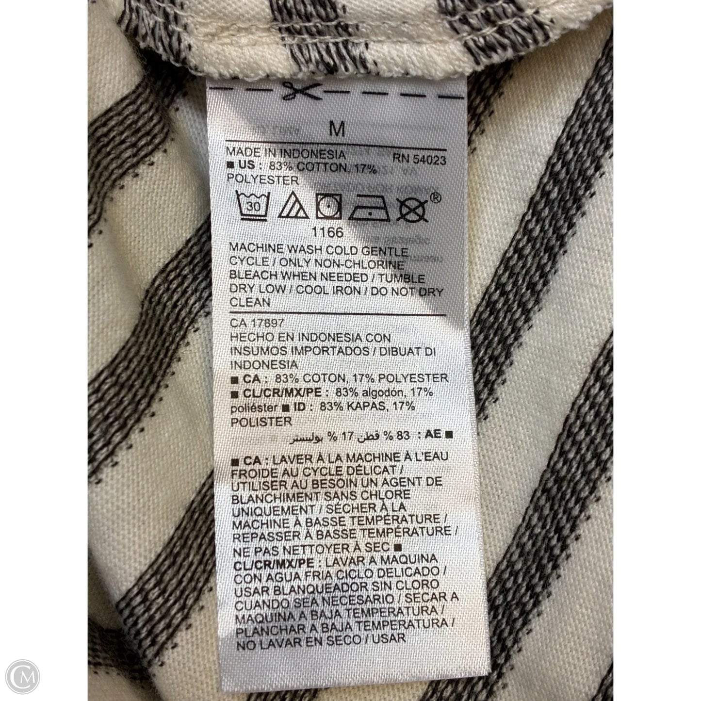 Dress Casual Short By Old Navy In Cream & Grey, Size: M