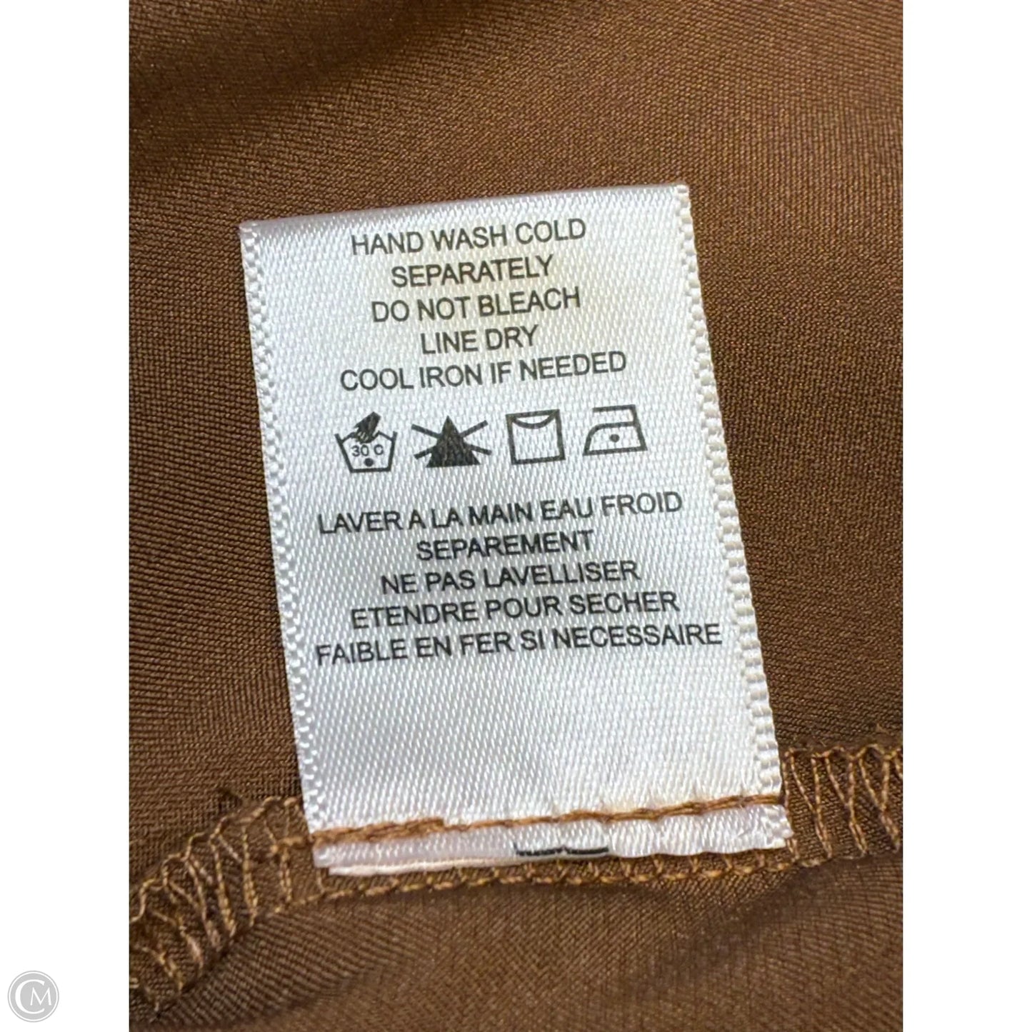 Top Sleeveless By Clothes Mentor In Brown, Size: M