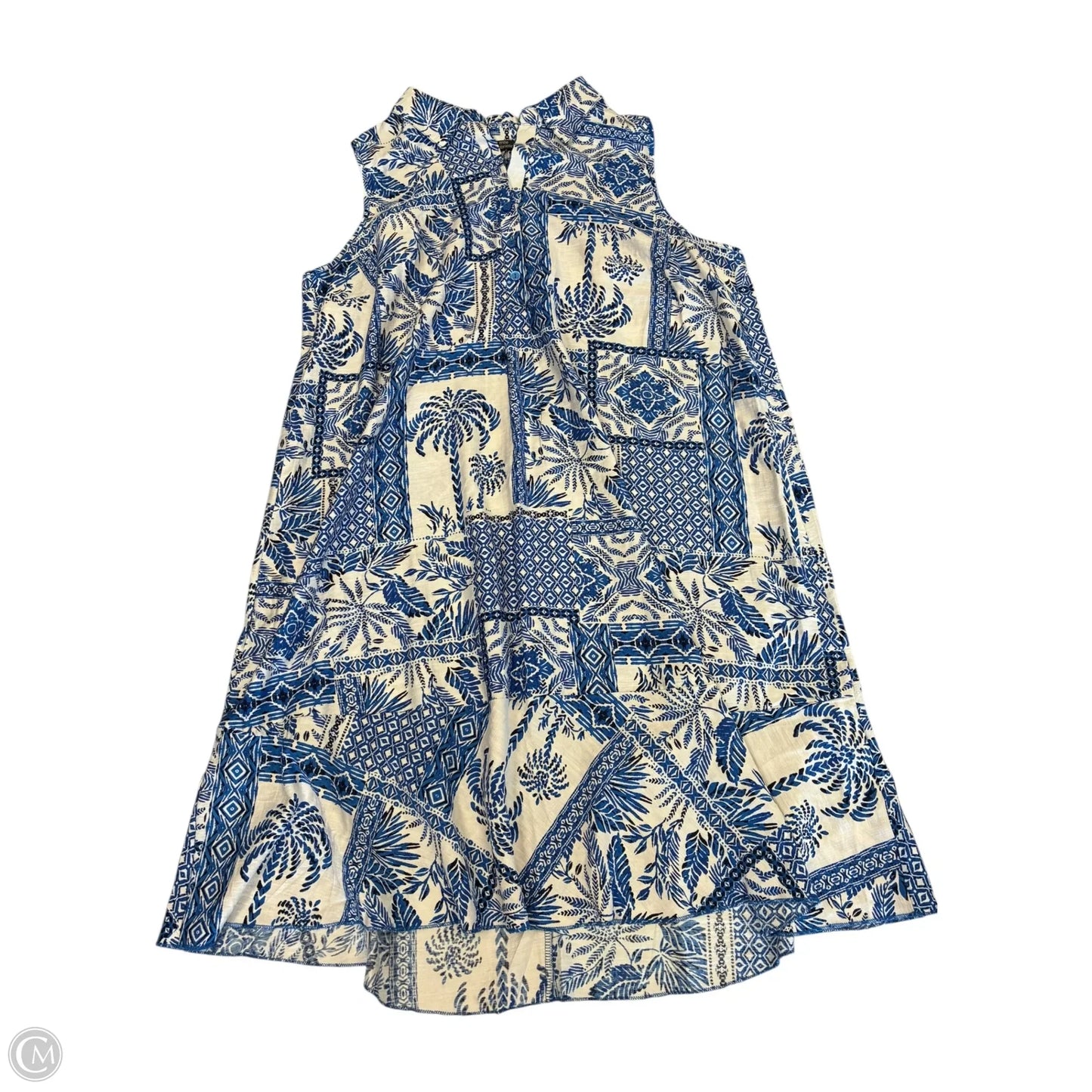Dress Casual Short By Mlle Gabrielle In Blue, Size: 1x