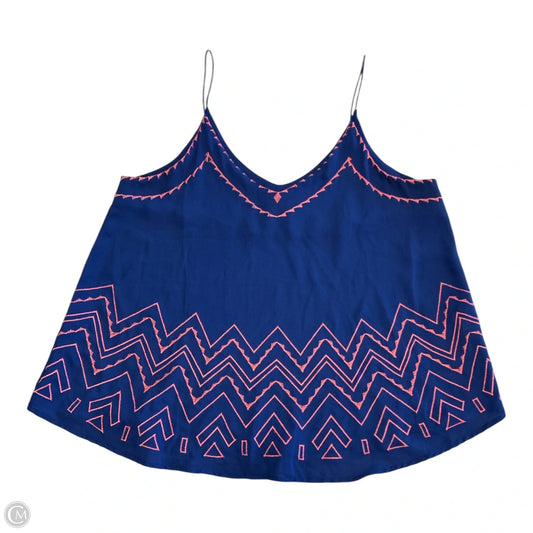 Tank Top By E&m In Blue & Pink, Size: M