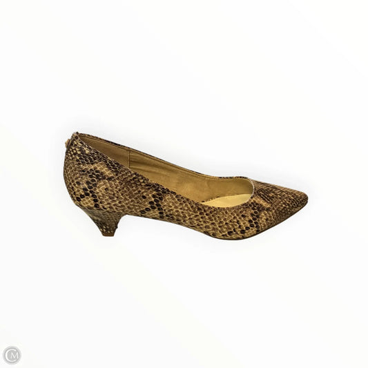 Shoes Heels Kitten By Anne Klein In Snakeskin Print, Size: 8.5