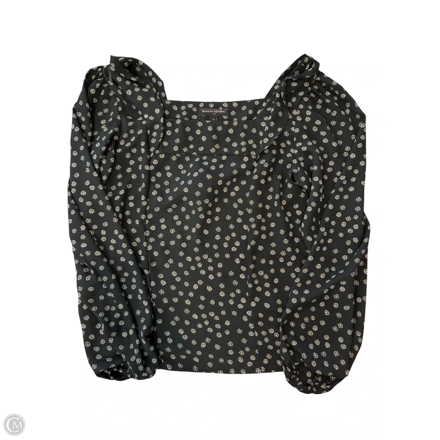 Blouse Long Sleeve By Banana Republic In Black, Size: S