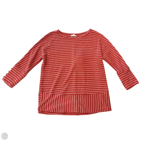 Top Long Sleeve By West Bound In Red, Size: M