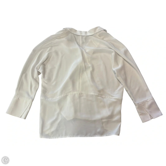 Blouse Long Sleeve By Nic + Zoe In White, Size: Xs
