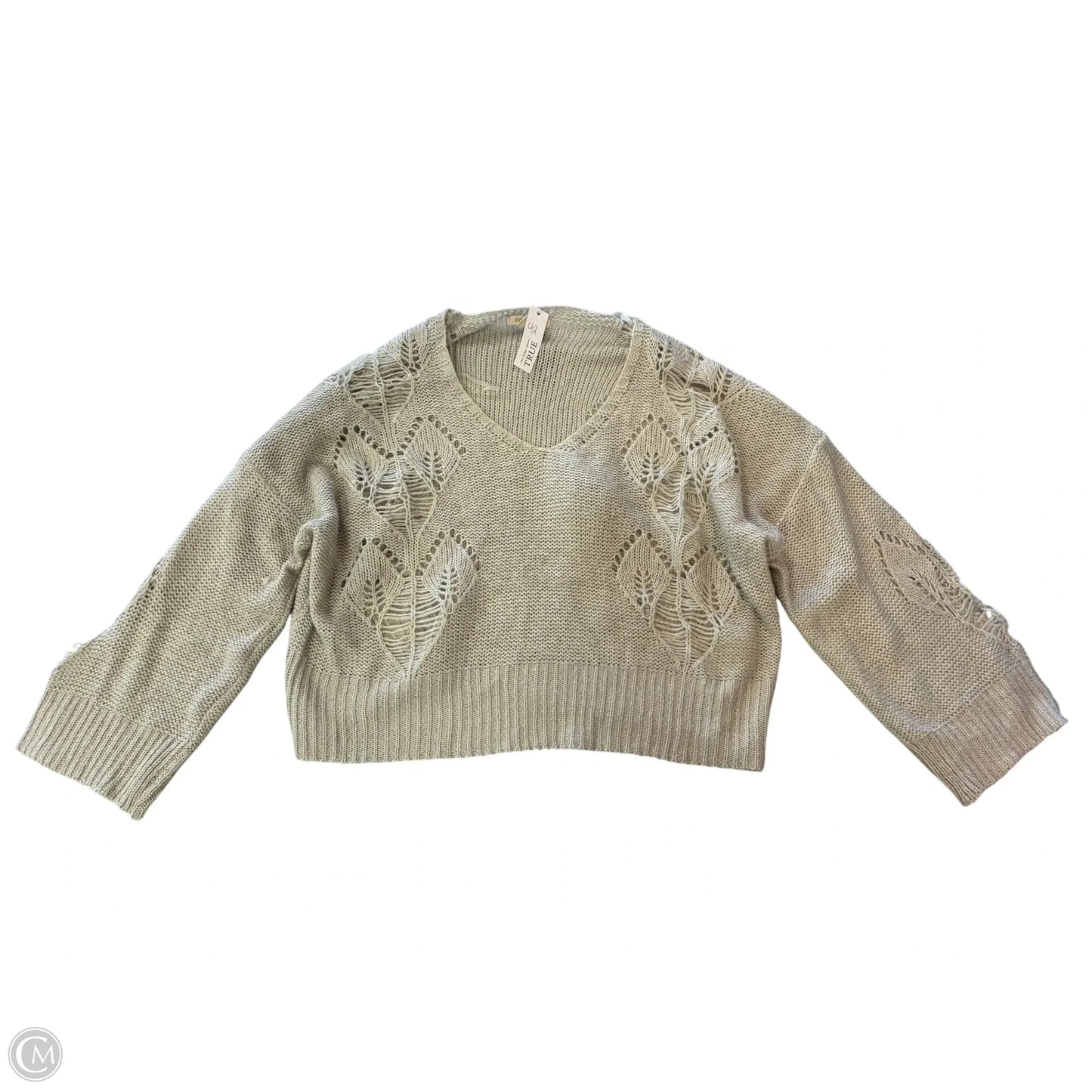 Sweater By Clothes Mentor In Grey, Size: S