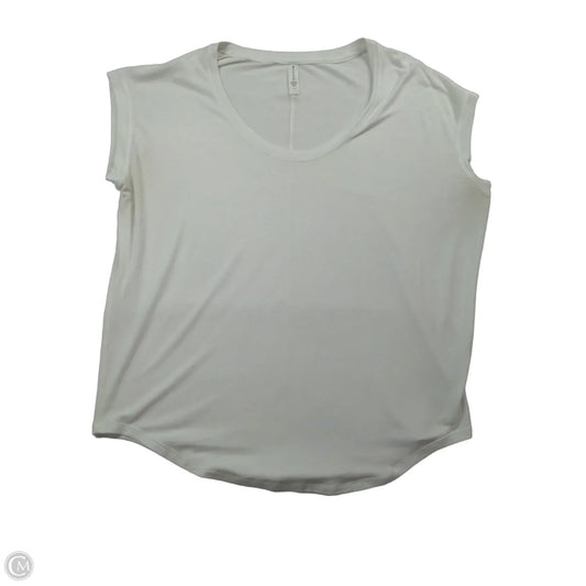Top Short Sleeve By Athleta In White, Size: M