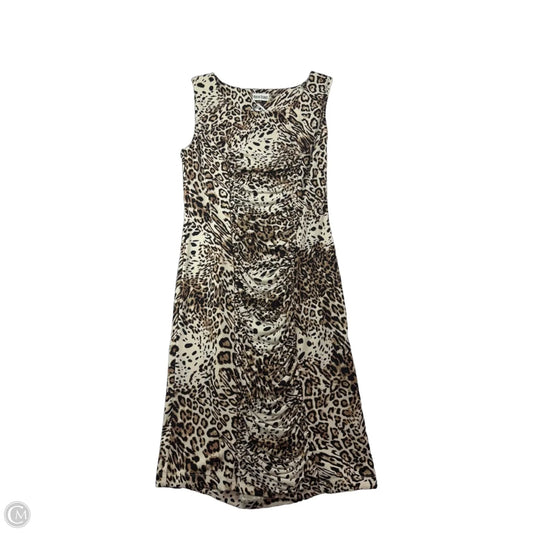 Dress Casual Midi By Marvin Richards In Animal Print, Size: 8