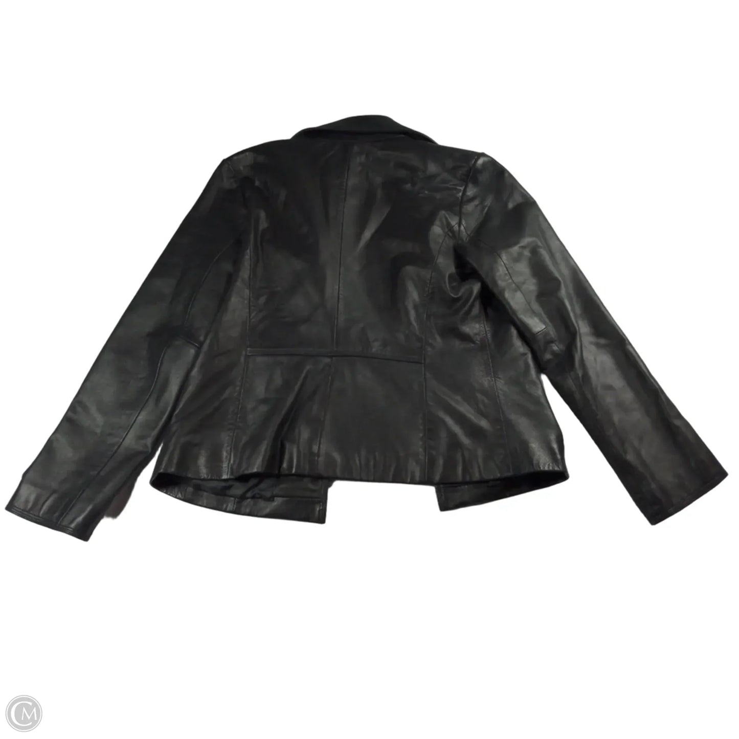 Jacket Leather By Apt 9 In Black, Size: M