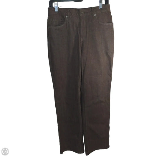 Jeans Straight By Coldwater Creek In Brown, Size: 8p
