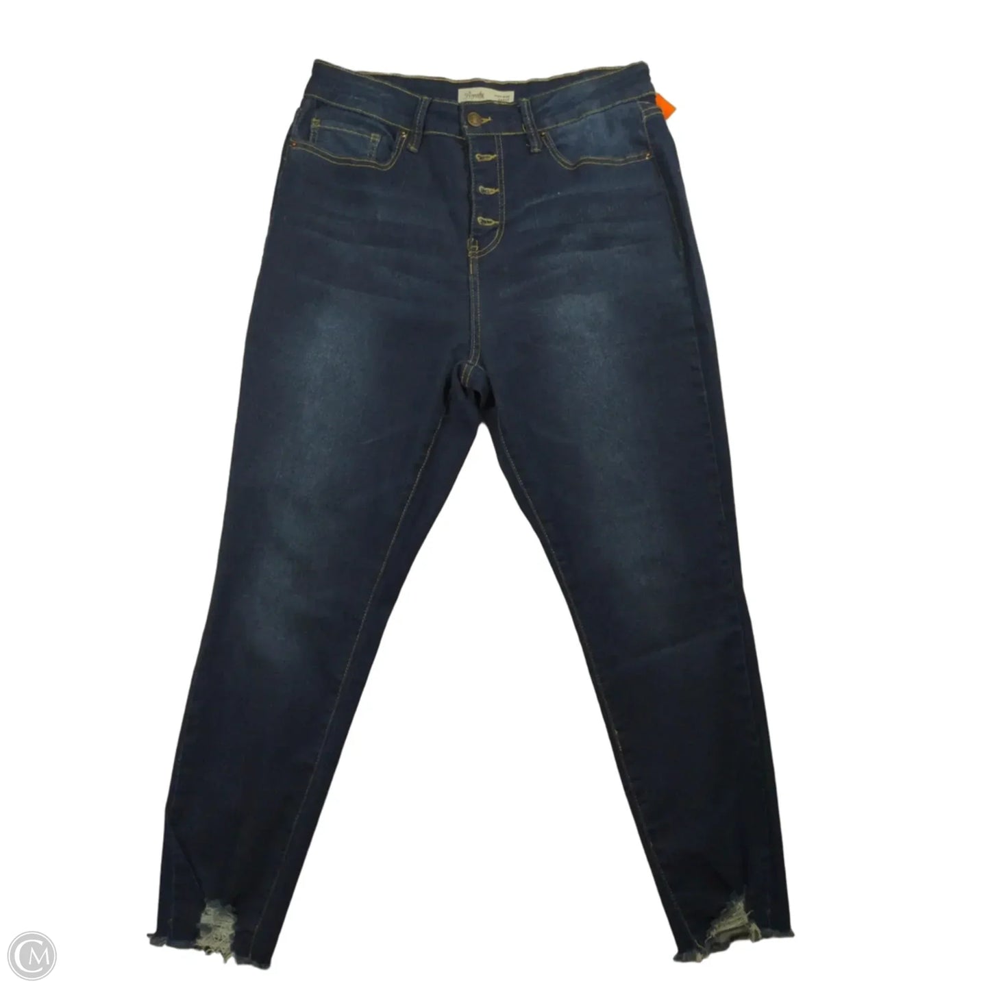 Jeans Cropped By Royalty In Blue, Size: 14