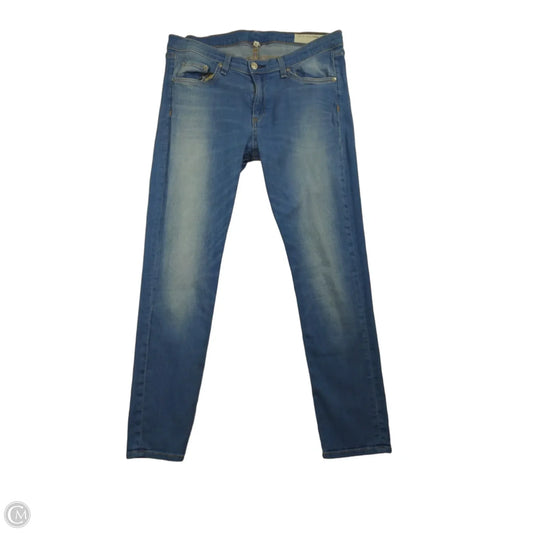 Jeans Skinny By Rag And Bone In Blue, Size: 12