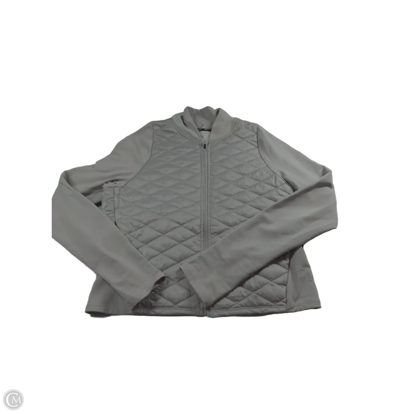 Jacket Puffer & Quilted By Nike In Grey, Size: S