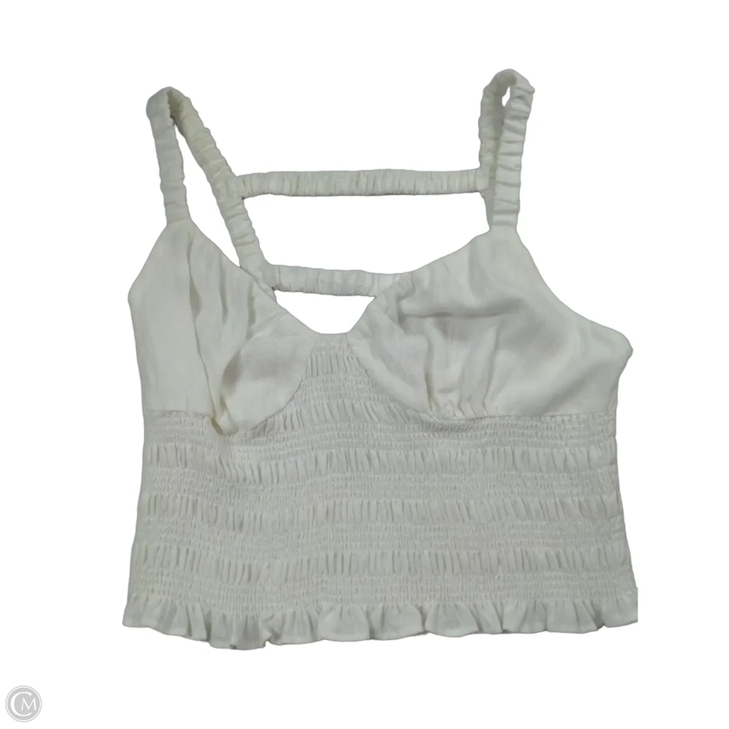 Top Sleeveless By Le Lis In White, Size: M