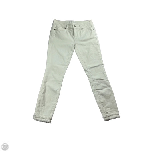 Jeans Skinny By Loft In White, Size: 0p