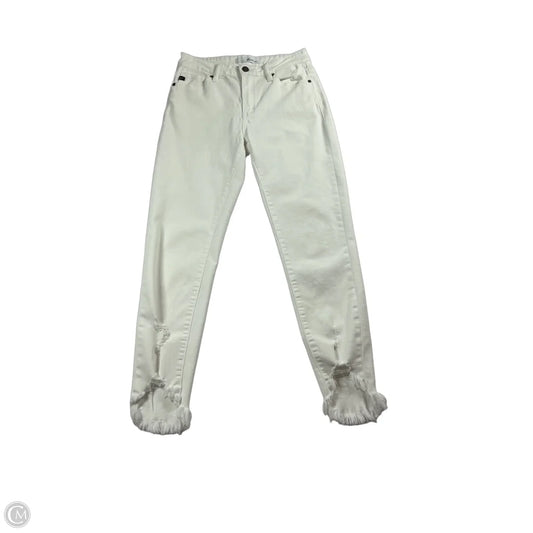 Jeans Skinny By Kancan In White Denim, Size: 2