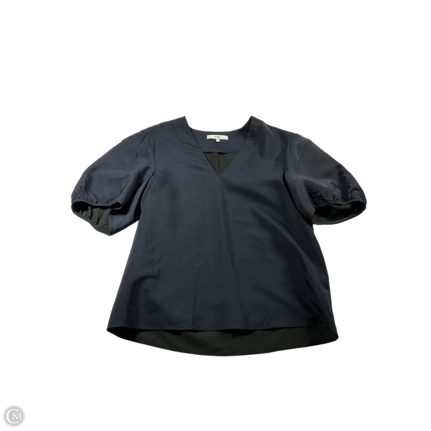 Top Short Sleeve By Tibi In Navy, Size: 2