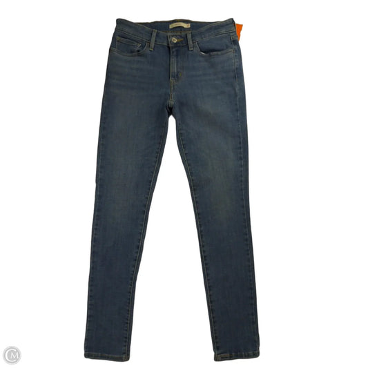 Jeans Skinny By Levis In Blue Denim, Size: 4