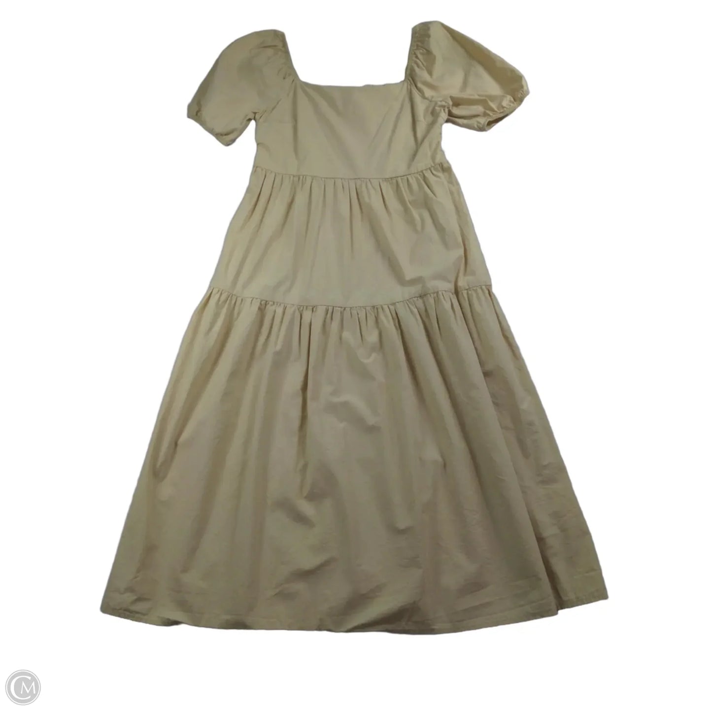 Dress Casual Midi By Fabrik In Cream, Size: M