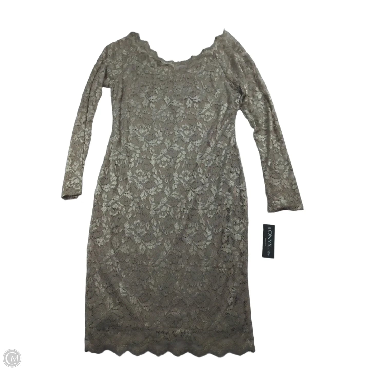 Dress Party Midi By Onyx In Silver, Size: 8