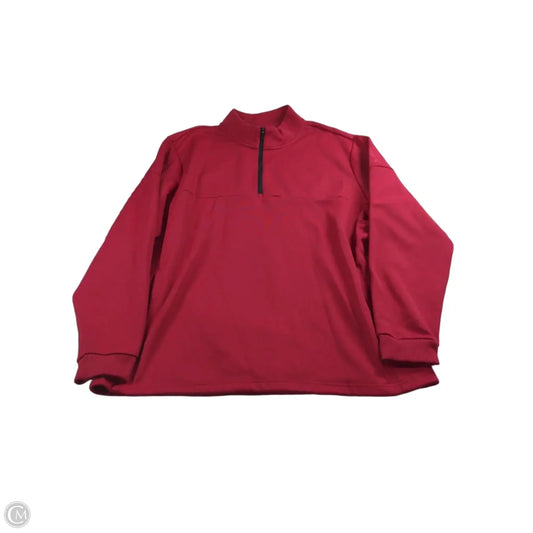 Top Long Sleeve By Adidas In Red, Size: Xl