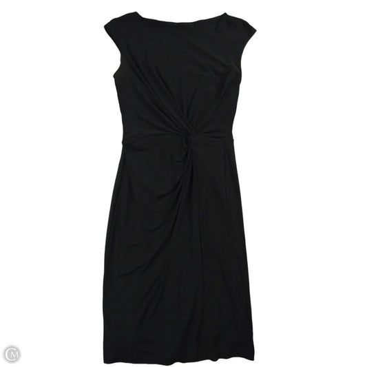 Dress Party Midi By Lauren By Ralph Lauren In Black, Size: 8