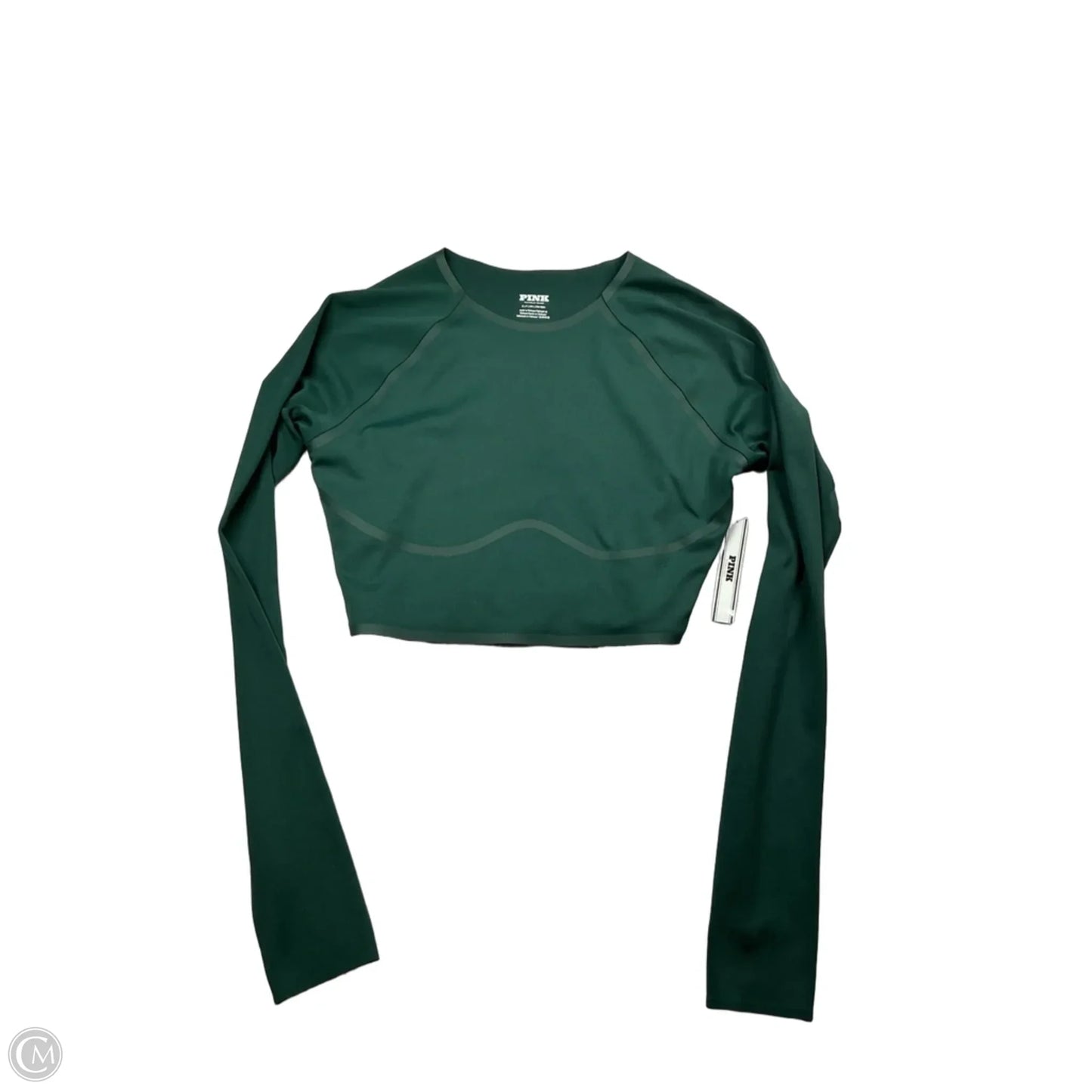 Top Long Sleeve Basic By Pink In Green, Size: Small
