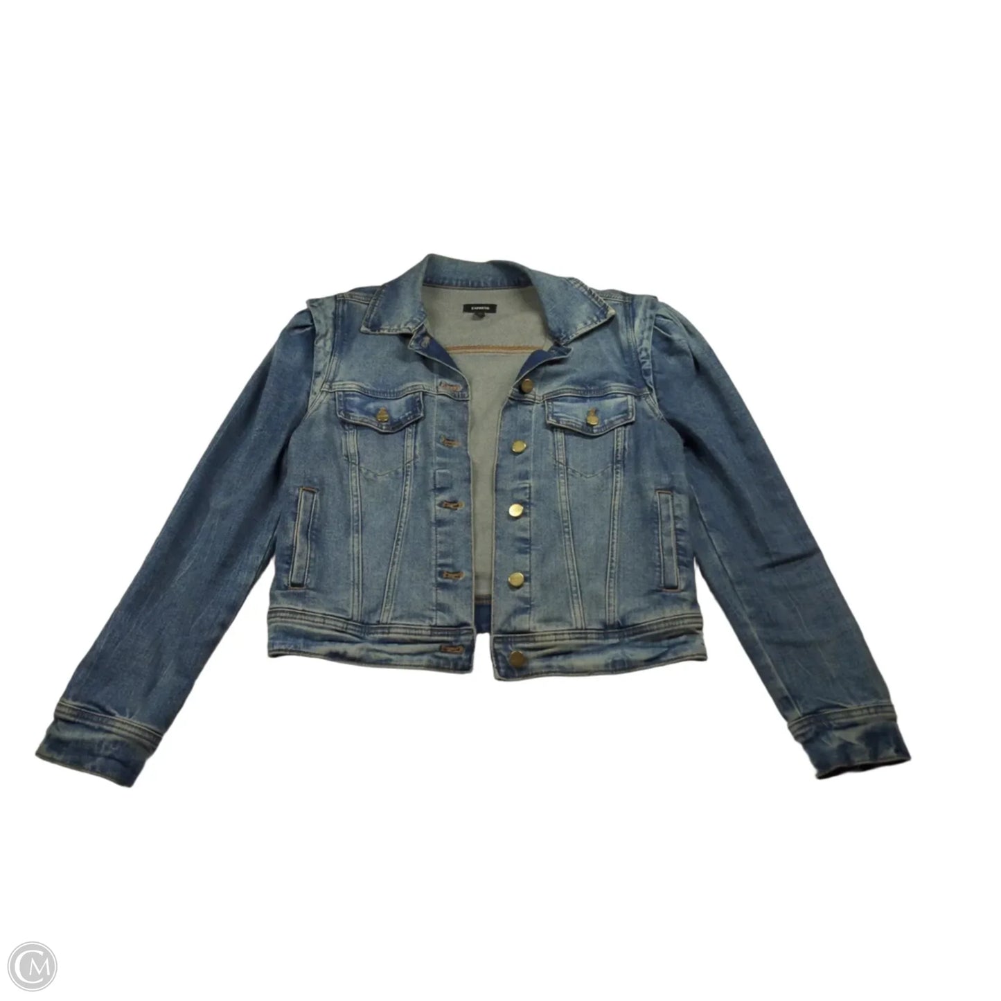 Jacket Denim By Express In Blue, Size: Xs