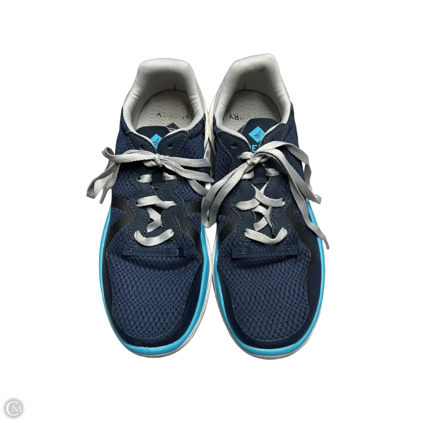 Shoes Athletic By Sperry In Blue & Grey, Size: 9