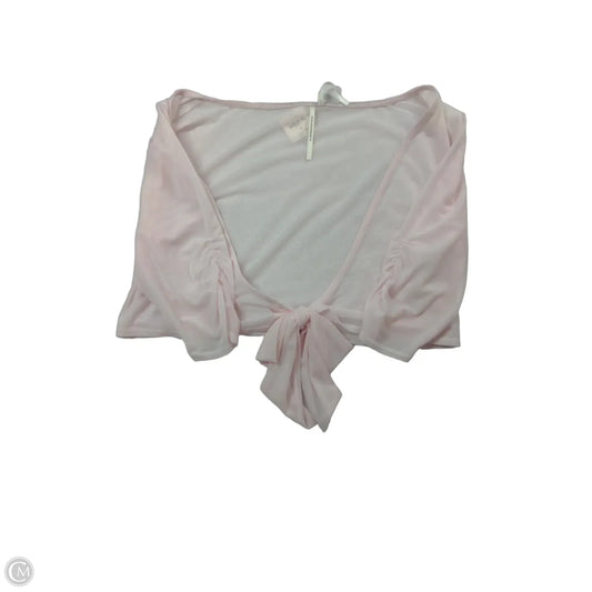 Top Short Sleeve By Anthropologie In Pink, Size: M
